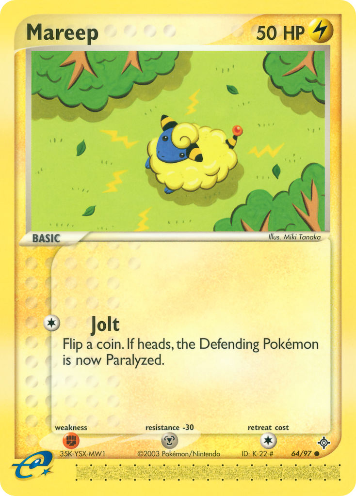 Mareep⁣ - EX Dragon⁣ (Common)⁣ [64] English / Near Mint / Normal