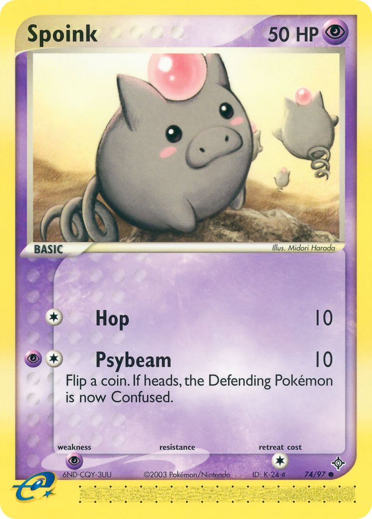 Spoink⁣ - EX Dragon⁣ (Common)⁣ [74] English / Near Mint / Normal