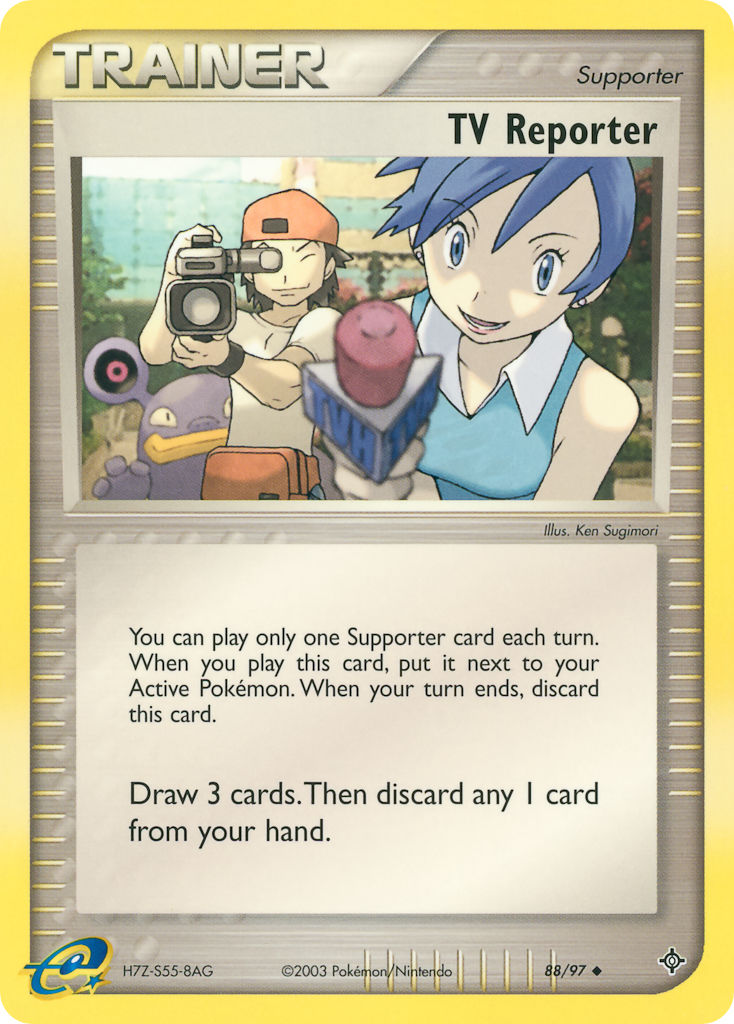 TV Reporter⁣ - EX Dragon⁣ (Uncommon)⁣ [88] English / Near Mint / Normal