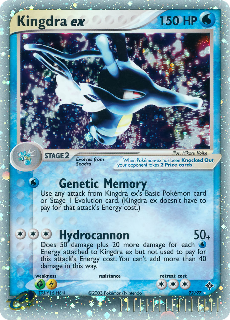 Kingdra ex⁣ - EX Dragon⁣ (Ultra Rare)⁣ [92] English / Light Played / Normal