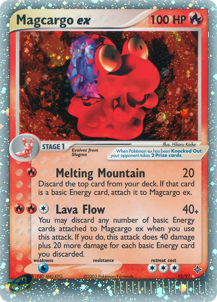 Magcargo ex⁣ - EX Dragon⁣ (Ultra Rare)⁣ [95] English / Played / Normal