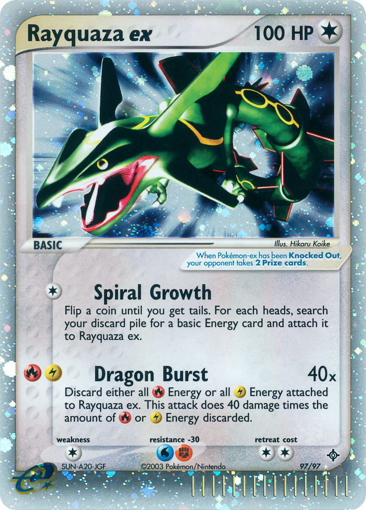 Rayquaza ex⁣ - EX Dragon⁣ (Ultra Rare)⁣ [97] English / Near Mint / Normal