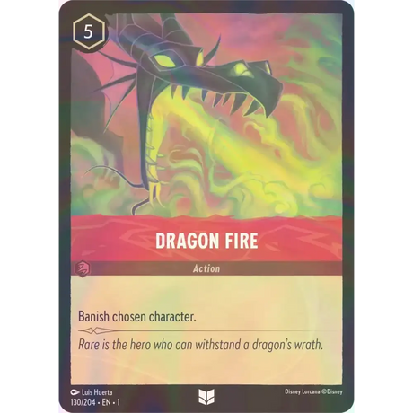 Dragon Fire - Foil (Uncommon) - 130/204 - Disney Lorcana