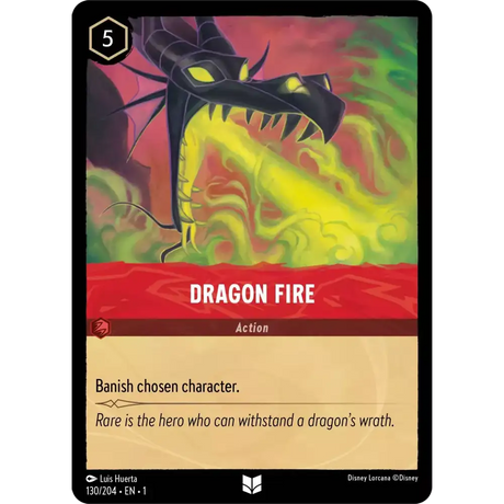 Dragon Fire (Uncommon) - 130/204 - Disney Lorcana Singles