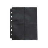 Dragon Shield: 8-Pocket Pages (Sort) (50 stk. mappelommer)