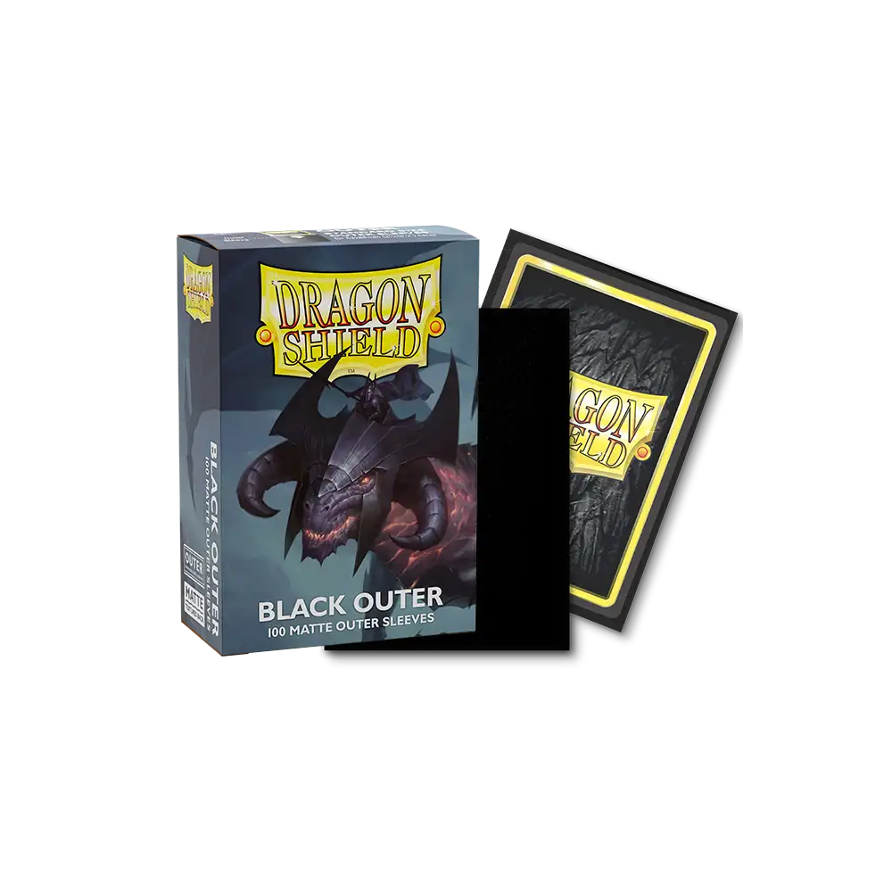 Dragon Shield: Black Matte Outer Sleeves (100 stk.)