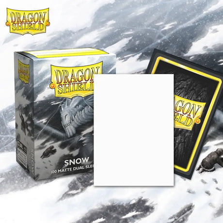 Dragon Shield: Dual Matte Sleeves (100 stk.) - Snow