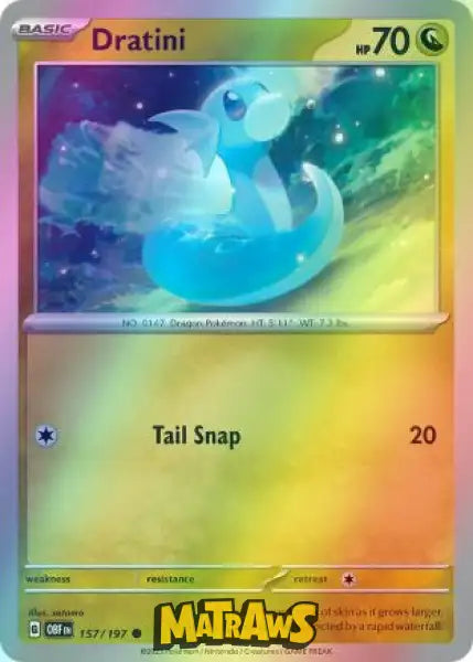 Dratini - Reverse 157/197 Enkeltkort