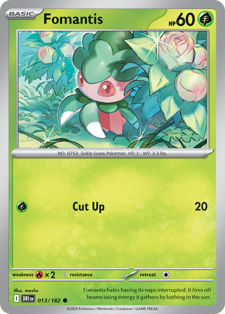Fomantis⁣ - Destined Rivals⁣ (Common)⁣ [013] English / Near Mint / Normal