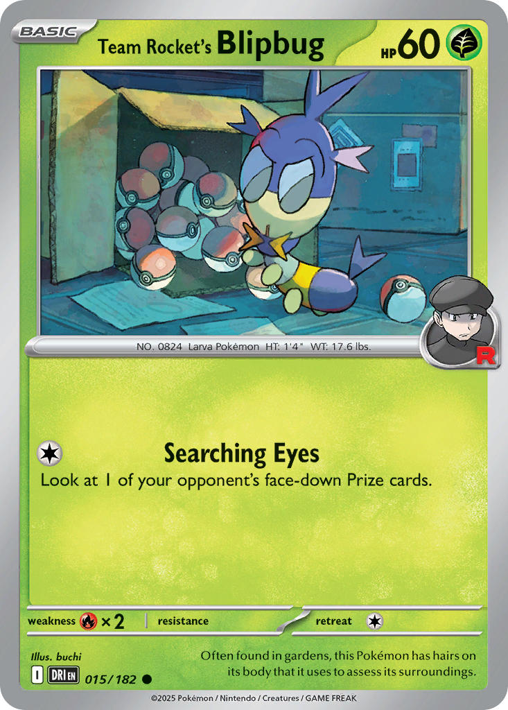 Team Rocket's Blipbug⁣ - Destined Rivals⁣ (Common)⁣ [015] English / Near Mint / Normal