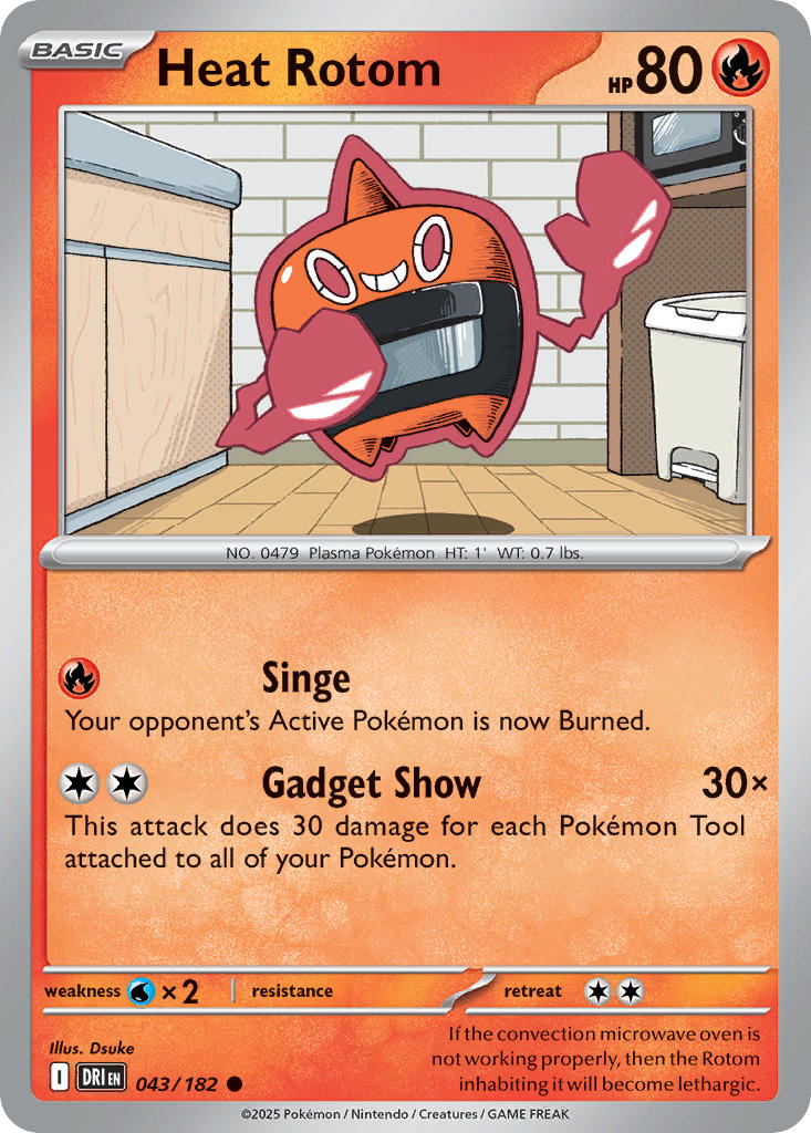 Heat Rotom⁣ - Destined Rivals⁣ (Common)⁣ [043] English / Near Mint / Normal