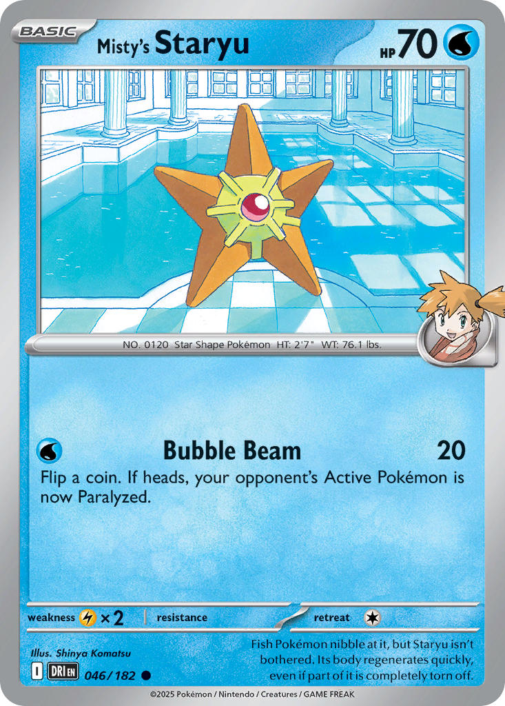 Misty's Staryu⁣ - Destined Rivals⁣ (Common)⁣ [046] English / Near Mint / Normal