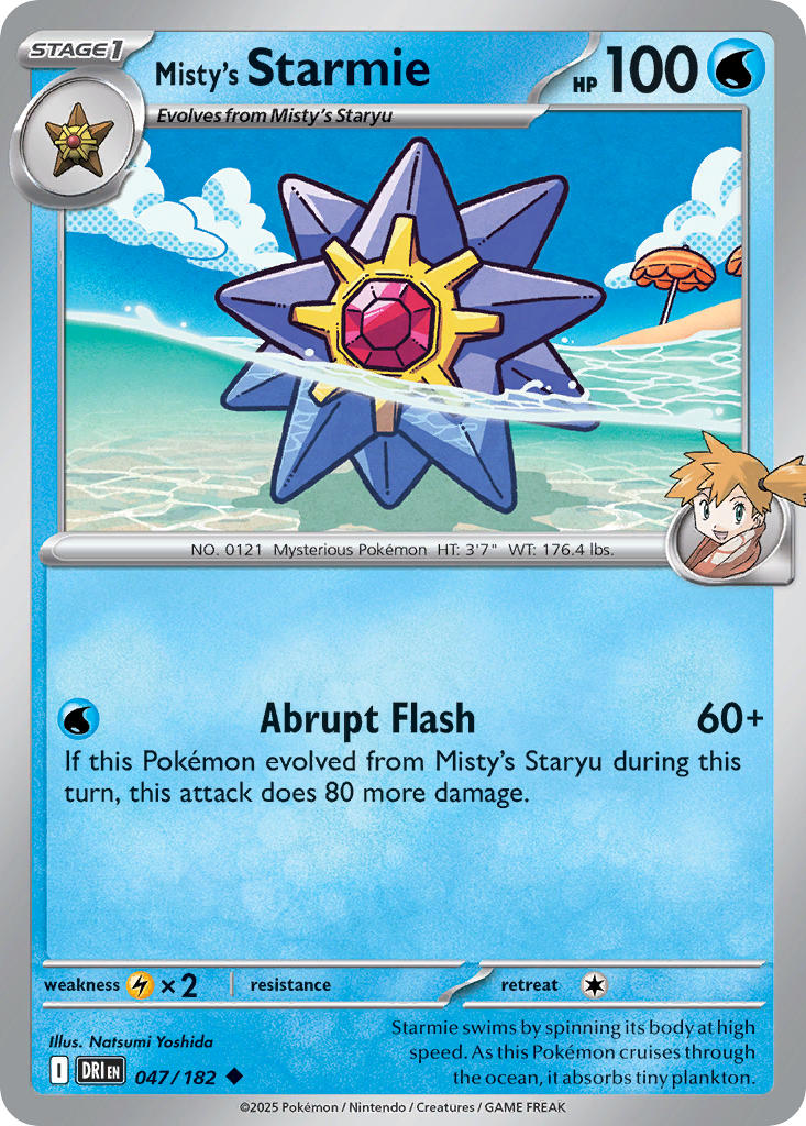 Misty's Starmie⁣ - Destined Rivals⁣ (Uncommon)⁣ [047] English / Near Mint / Normal