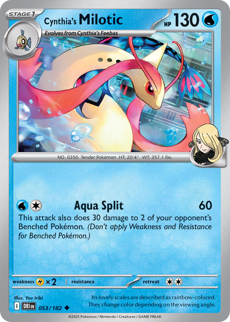 Cynthia's Milotic⁣ - Destined Rivals⁣ (Uncommon)⁣ [053] English / Near Mint / Normal