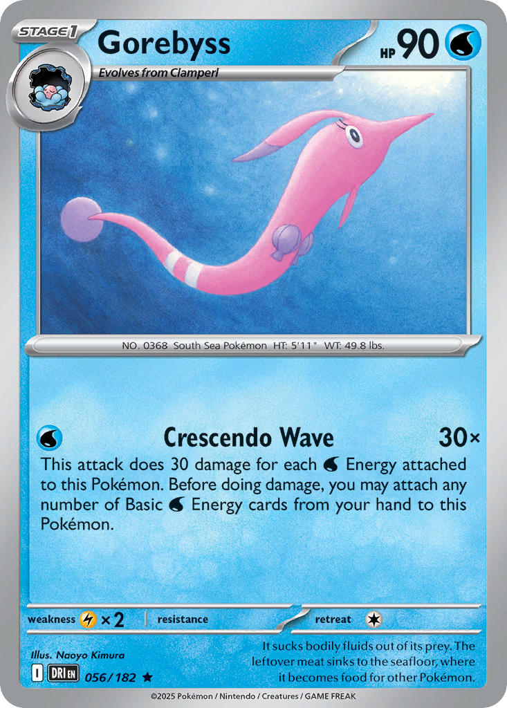 Gorebyss⁣ - Destined Rivals⁣ (Rare)⁣ [056] English / Near Mint / Normal