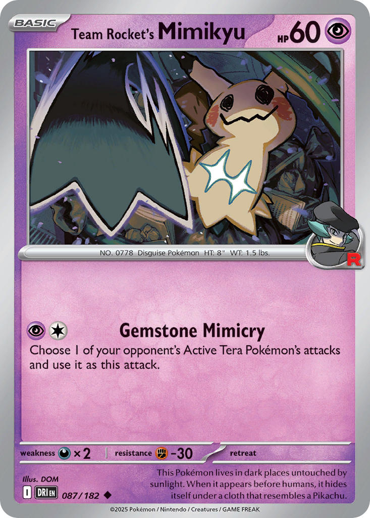 Team Rocket's Mimikyu⁣ - Destined Rivals⁣ (Uncommon)⁣ [087]
