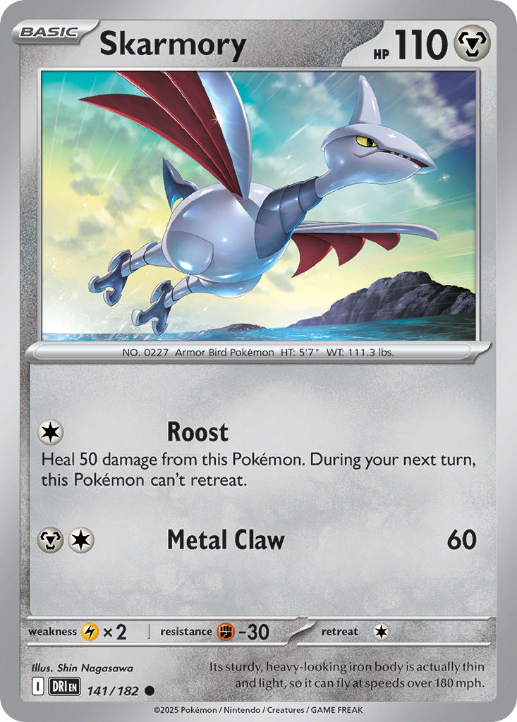 Skarmory⁣ - Destined Rivals⁣ (Common)⁣ [141] – Matraws