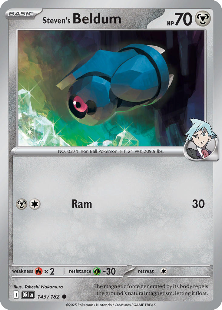 Steven's Beldum⁣ - Destined Rivals⁣ (Common)⁣ [143] English / Near Mint / Normal