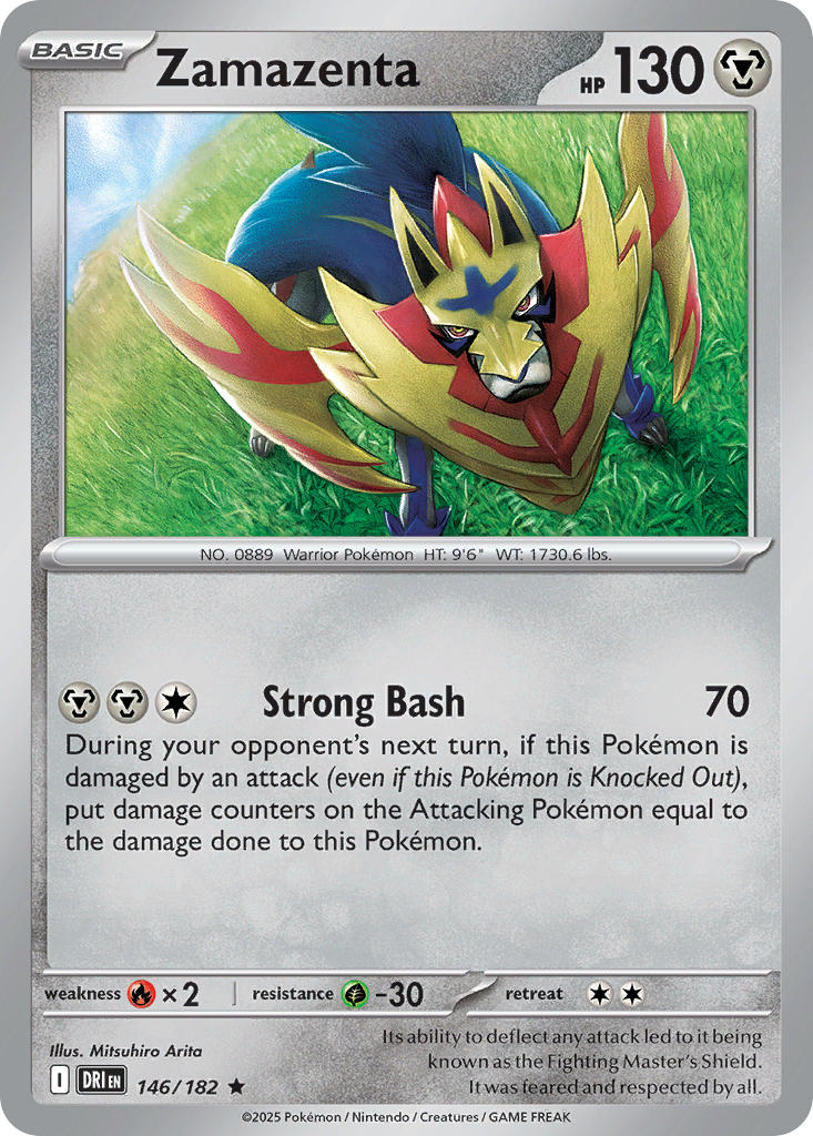 Zamazenta⁣ - Destined Rivals⁣ (Rare)⁣ [146] English / Near Mint / Normal