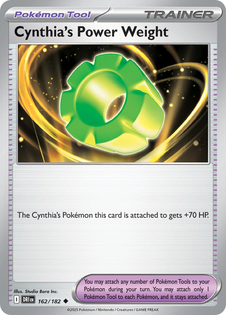 Cynthia's Power Weight⁣ - Destined Rivals⁣ (Uncommon)⁣ [162] English / Near Mint / Normal