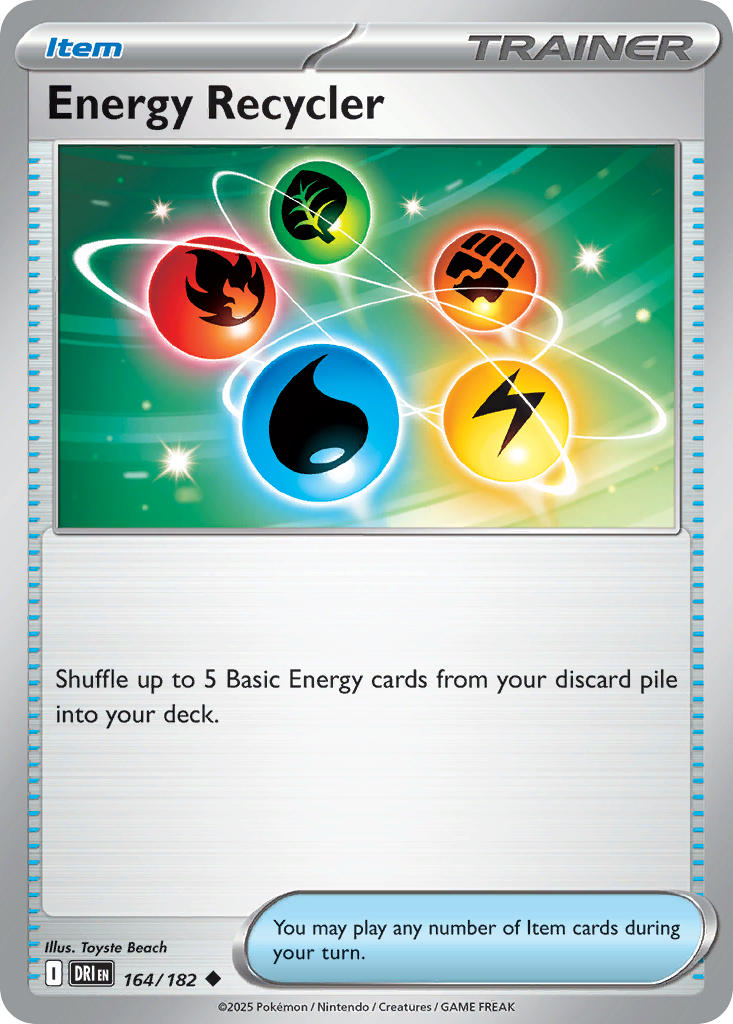 Energy Recycler⁣ - Destined Rivals⁣ (Uncommon)⁣ [164] English / Near Mint / Normal