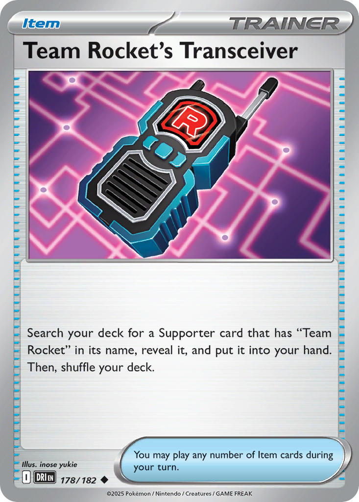 Team Rocket's Transceiver⁣ - Destined Rivals⁣ (Uncommon)⁣ [178] English / Near Mint / Normal