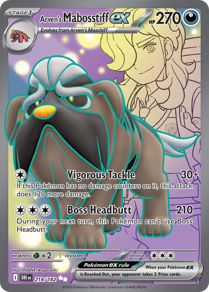 Arven's Mabosstiff ex⁣ - Destined Rivals⁣ (Ultra Rare)⁣ [218] English / Near Mint / Normal