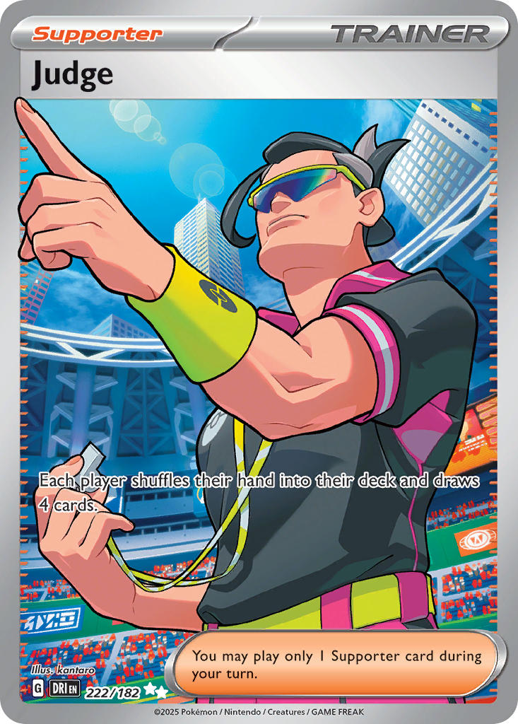 Judge⁣ - Destined Rivals⁣ (Ultra Rare)⁣ [222] English / Near Mint / Normal