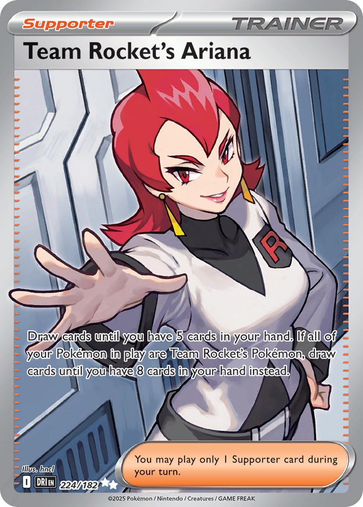 Team Rocket's Ariana⁣ - Destined Rivals⁣ (Ultra Rare)⁣ [224] English / Near Mint / Normal