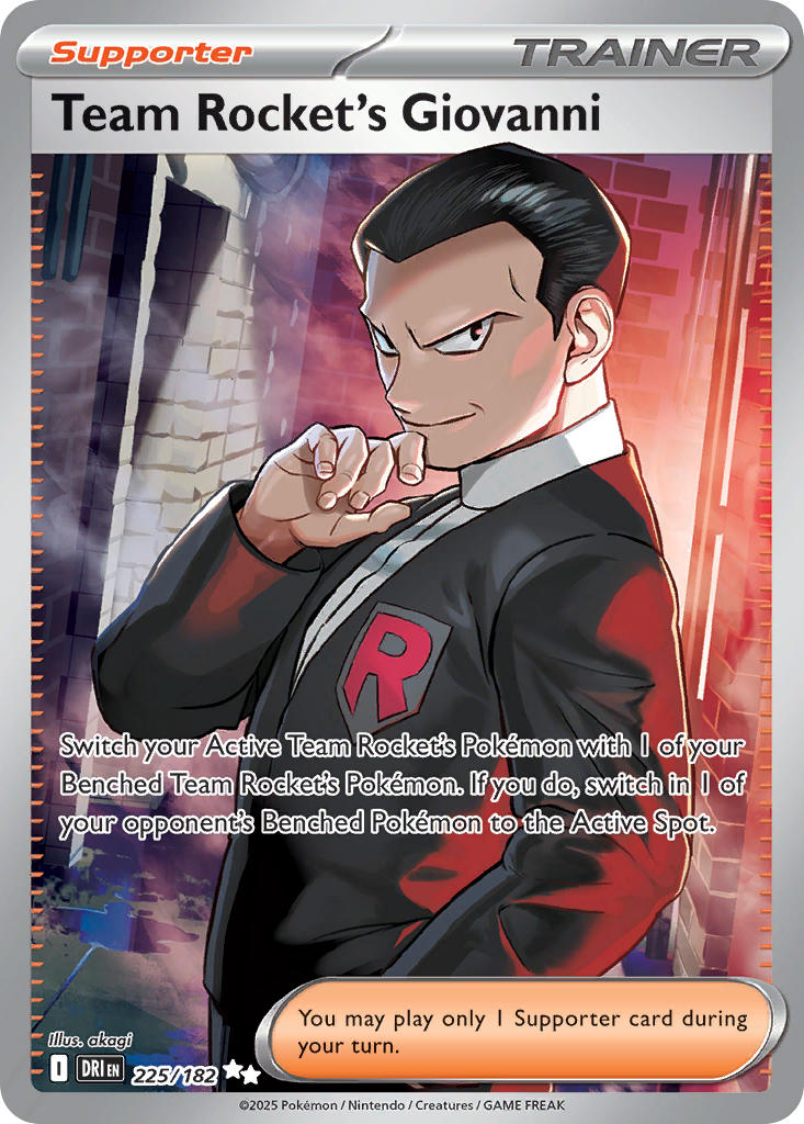 Team Rocket's Giovanni⁣ - Destined Rivals⁣ (Ultra Rare)⁣ [225] English / Near Mint / Normal