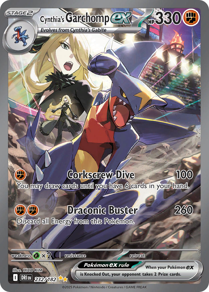Cynthia's Garchomp ex⁣ - Destined Rivals⁣ (Special Illustration Rare)⁣ [232] English / Near Mint / Normal