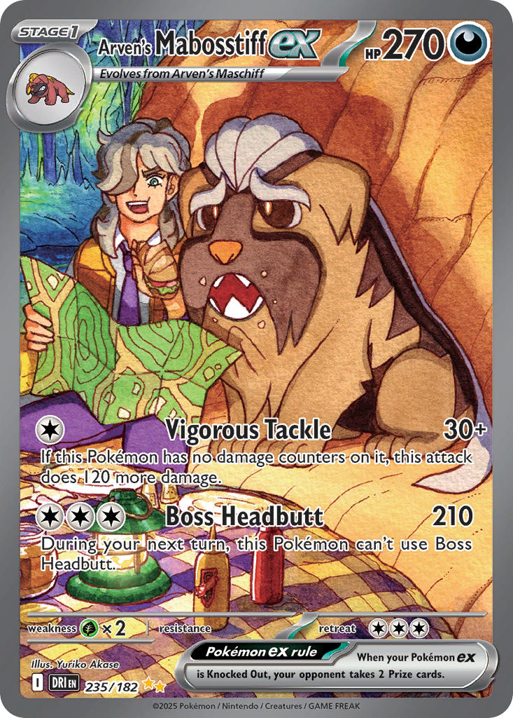 Arven's Mabosstiff ex⁣ - Destined Rivals⁣ (Special Illustration Rare)⁣ [235] English / Near Mint / Normal