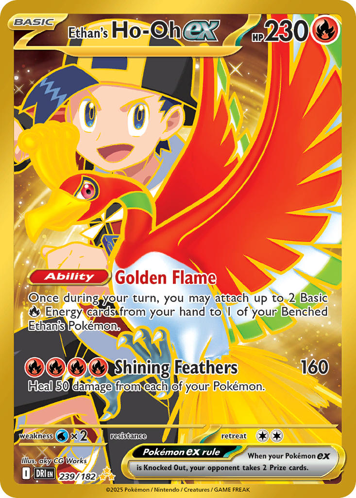 Ethan's Ho-Oh ex⁣ - Destined Rivals⁣ (Secret Rare)⁣ [239] English / Near Mint / Normal