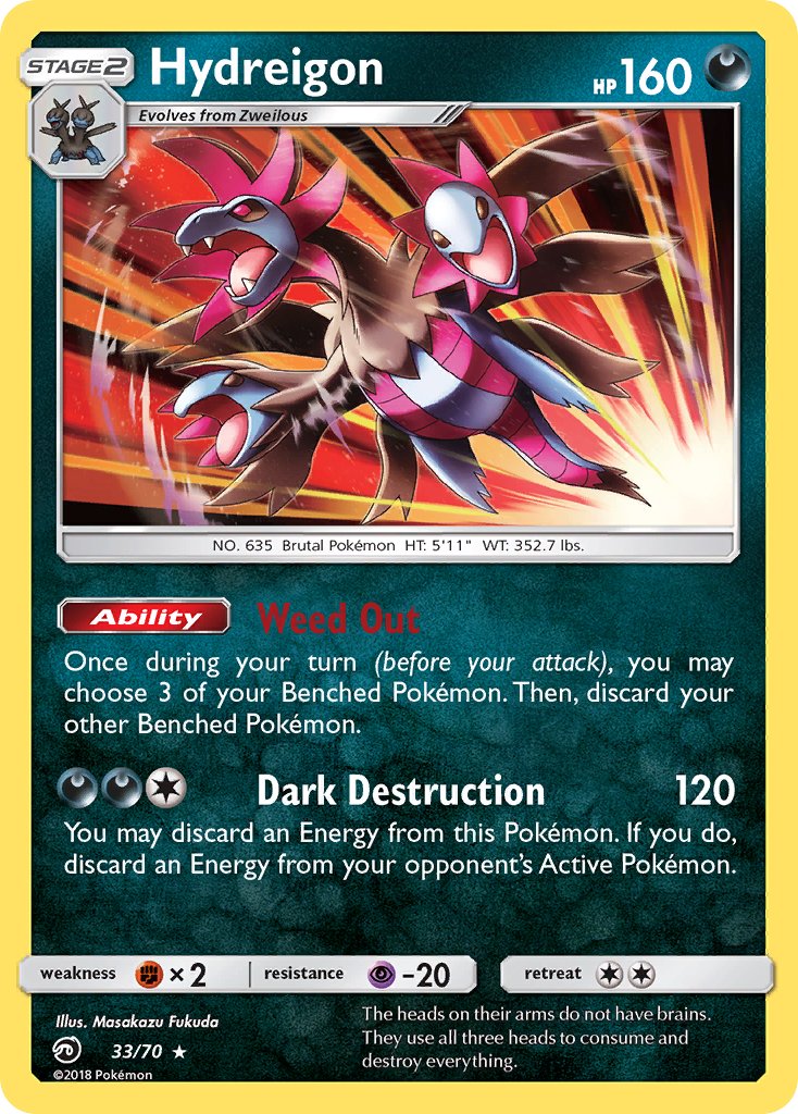 Hydreigon - Dragon Majesty (Holo Rare) [DRM-33] English / Near Mint / Normal