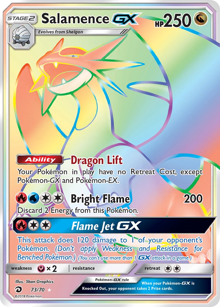 Salamence GX - Dragon Majesty (Secret Rare) [DRM-73] English / Near Mint / Normal