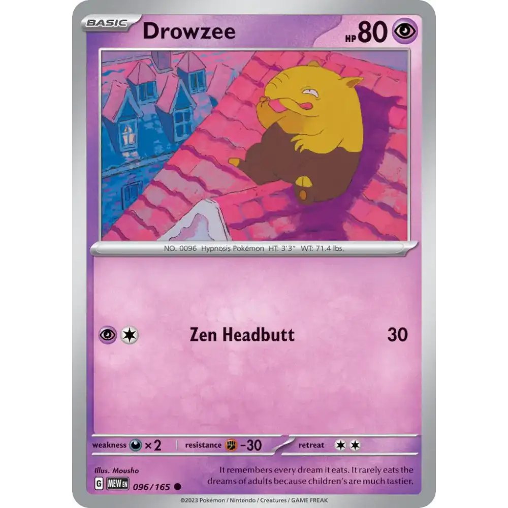 Drowzee - 096/165 - Enkeltkort