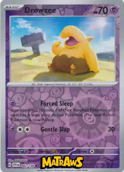 Drowzee - Reverse - 082/198 Enkeltkort Scarlet & Violet Base Set 