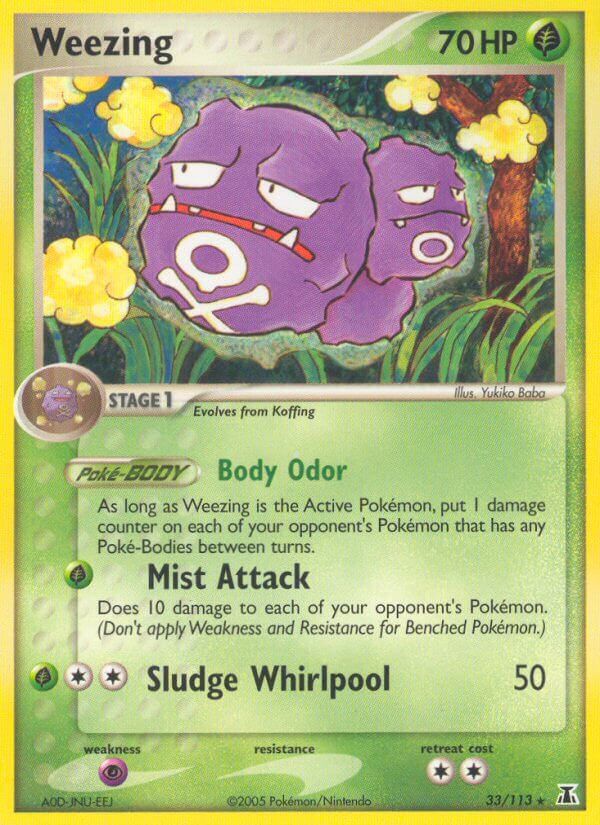 Weezing - EX Delta Species (Rare) [DS-33] English / Near Mint / Normal