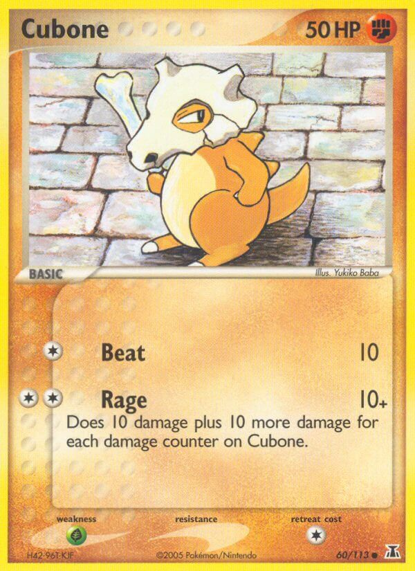 Cubone - EX Delta Species (Common) [DS-60] English / Near Mint / Normal