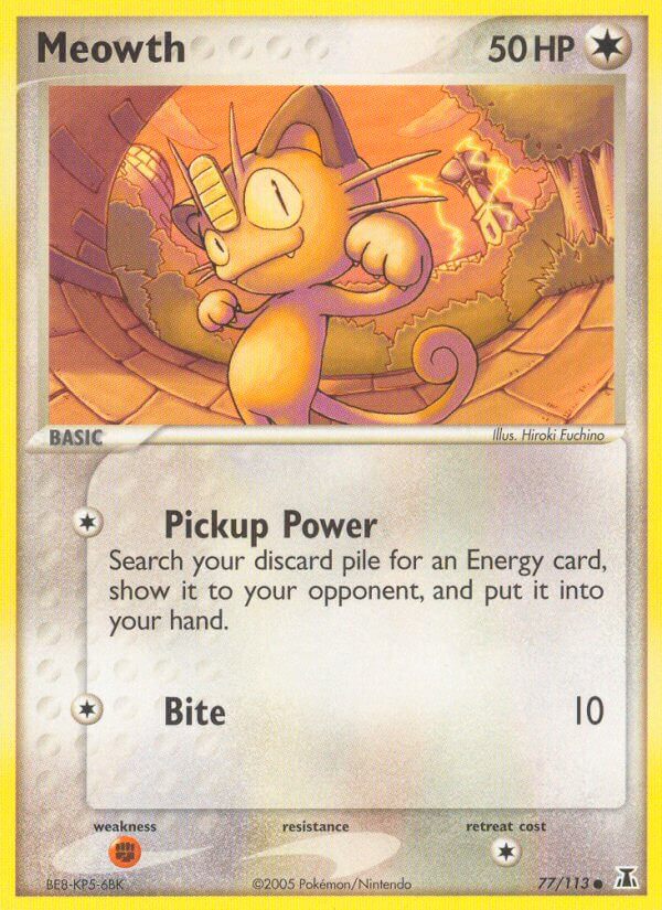 Meowth - EX Delta Species (Common) [DS-77] English / Near Mint / Normal