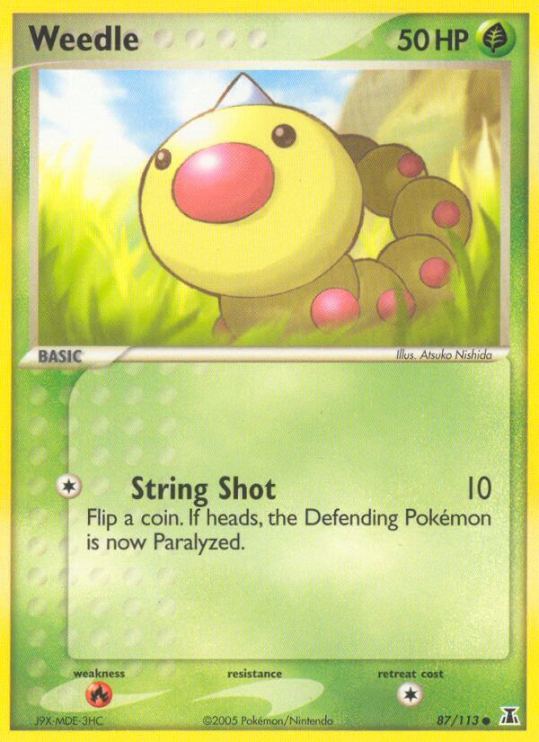 Weedle⁣ - EX Delta Species⁣ (Common)⁣ [87] English / Near Mint / Normal