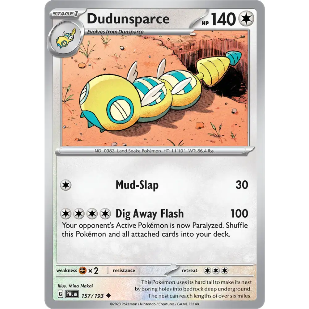 Dudunsparce - 157/193 - Enkeltkort