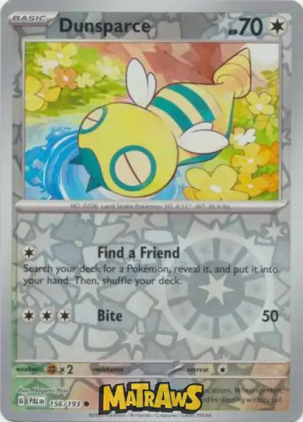 Dunsparce - Reverse 156/193 Enkeltkort