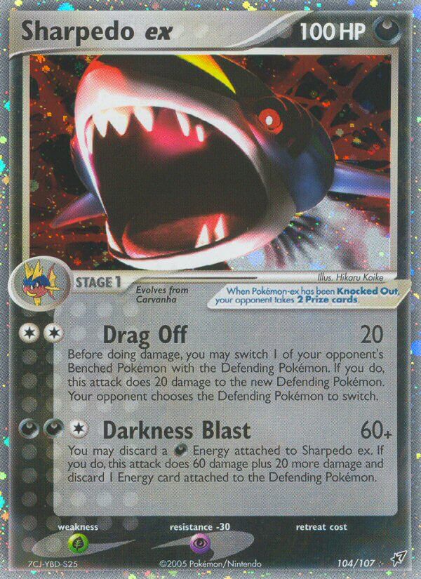 Sharpedo ex - EX Deoxys (Ultra Rare) [DX-104] English / Near Mint / Normal