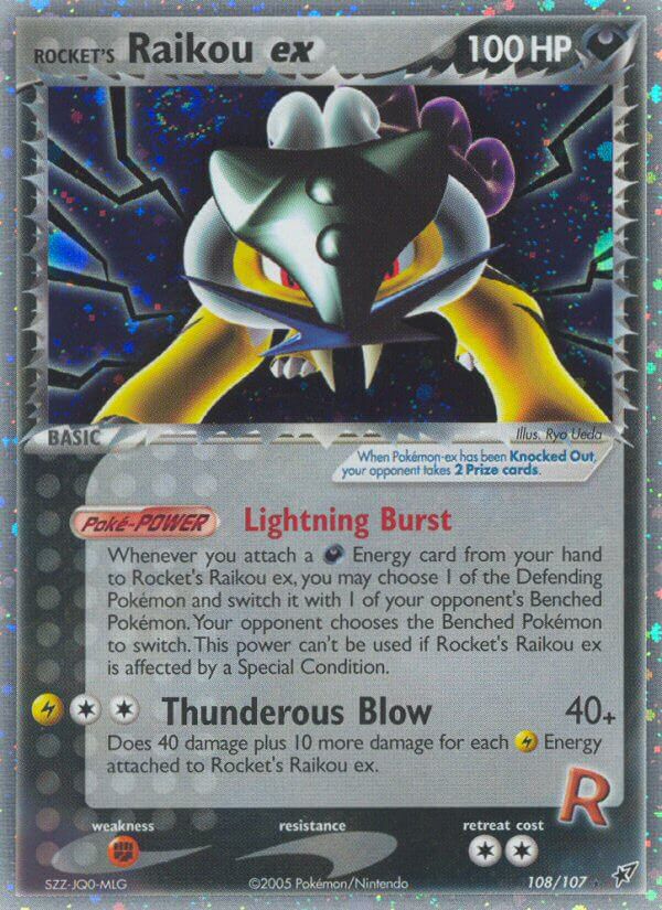 Rocket's Raikou ex - EX Deoxys (Holo Rare) [DX-108] English / Near Mint / Normal