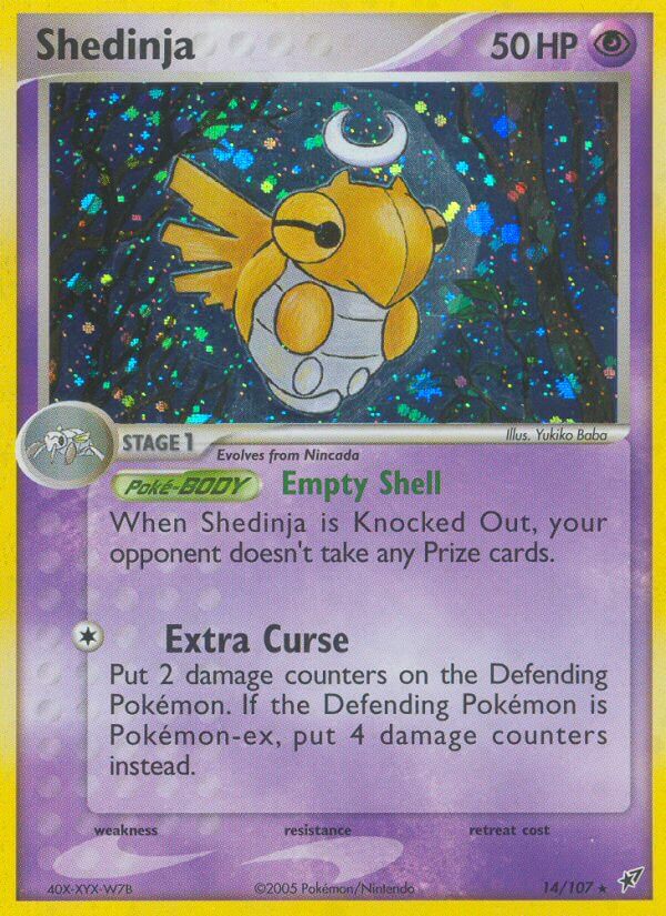 Shedinja - EX Deoxys (Holo Rare) [DX-14] English / Near Mint / Normal