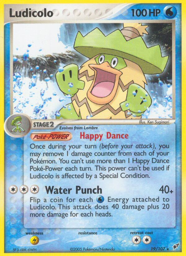 Ludicolo (Happy Dance) - EX Deoxys (Rare) [DX-19] English / Near Mint / Normal
