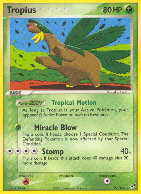Tropius - EX Deoxys (Rare) [DX-27] English / Near Mint / Normal
