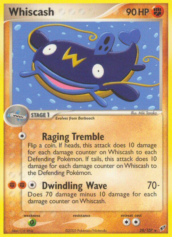 Whiscash - EX Deoxys (Rare) [DX-28] English / Near Mint / Normal