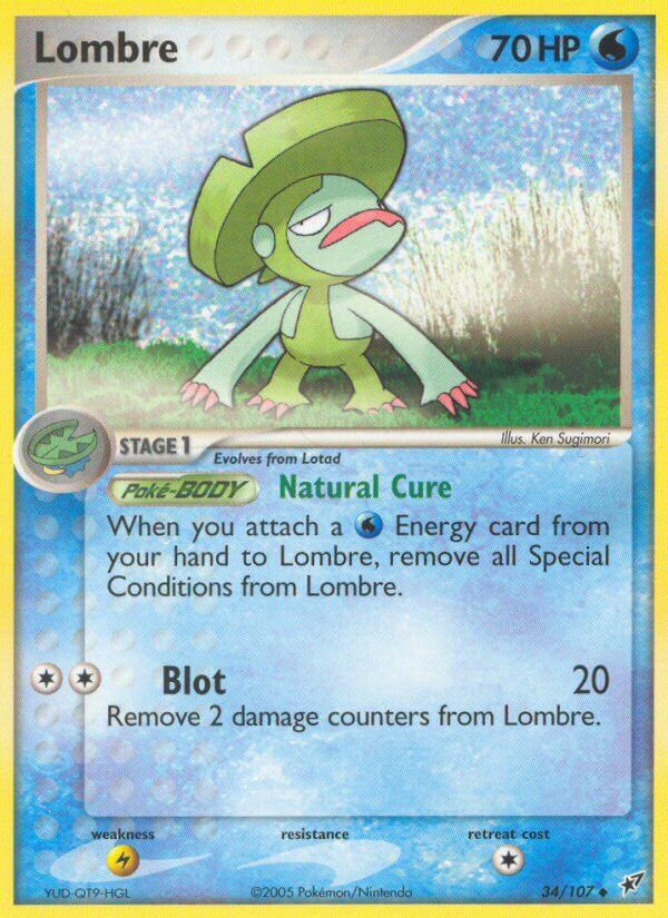 Lombre (Natural Cure) - EX Deoxys (Uncommon) [DX-34] English / Near Mint / Normal